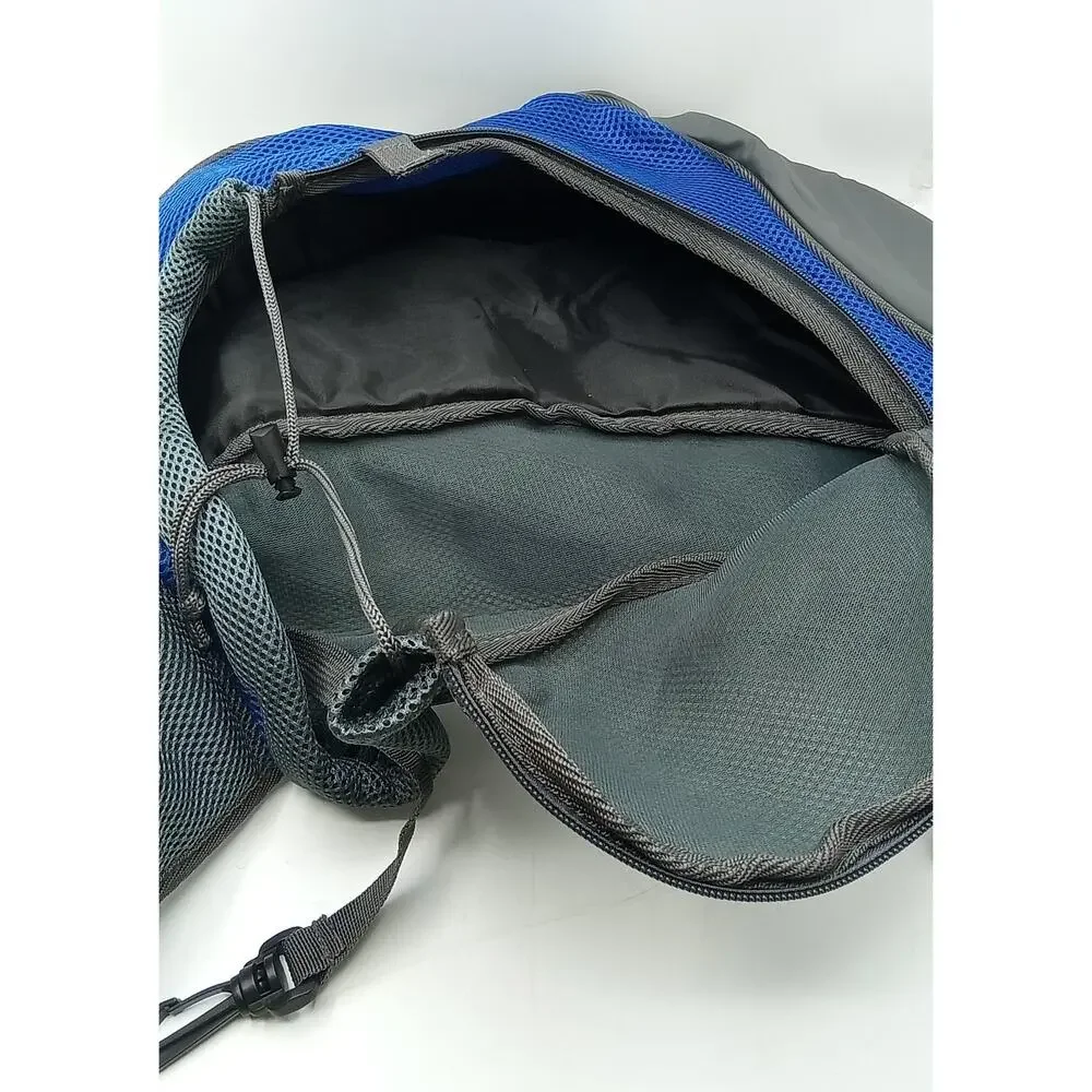 Pet Dog Sling Carrier Mesh Bag Puppy or Small Dog Blue/Grey